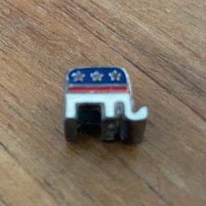 Sterling Silver Republican Elephant charm